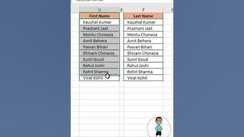 Remove First & Last Name in Excel #excel #exceltips #exceltutorial #msexcel #shorts #youtubeshorts
