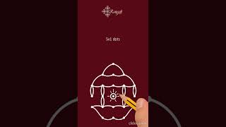 Chariot rangoli with 5x1 dots | Ther Kolam with dots | Ratham Muggulu | Rath Rangoli #rangoli #kolam Chariot rangoli with 5x1 dots | Ther Kolam with dots | Ratham Muggulu | Rath Rangoli #rangoli #kolam