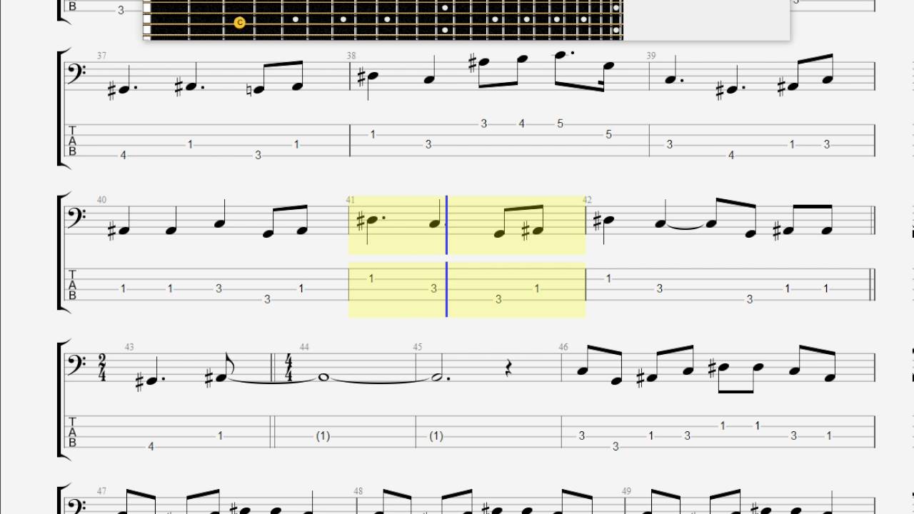 Bon Jovi You Give Love A Bad Name Bass Guitar Tab Youtube