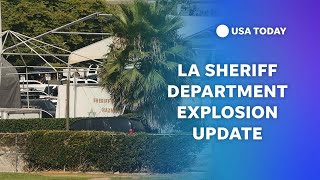 LA sheriff's department holds news conference after blast