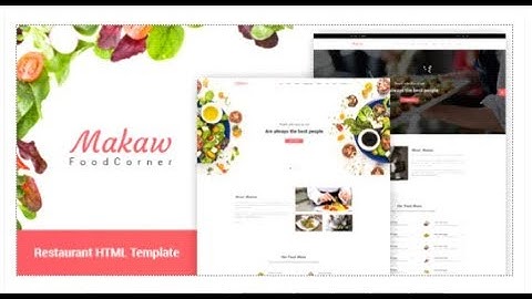 Makaw - Restaurant Bootstrap4 Template | Themeforest Templates