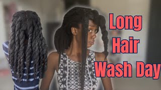 4-Step Wash Day Routine for LONG Natural Hair 🤎 | Simple & Effective