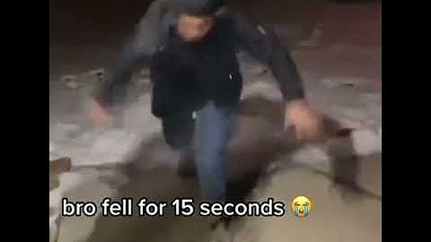 Slipping on ice for 15 seconds #funny #video‼️ #fyp