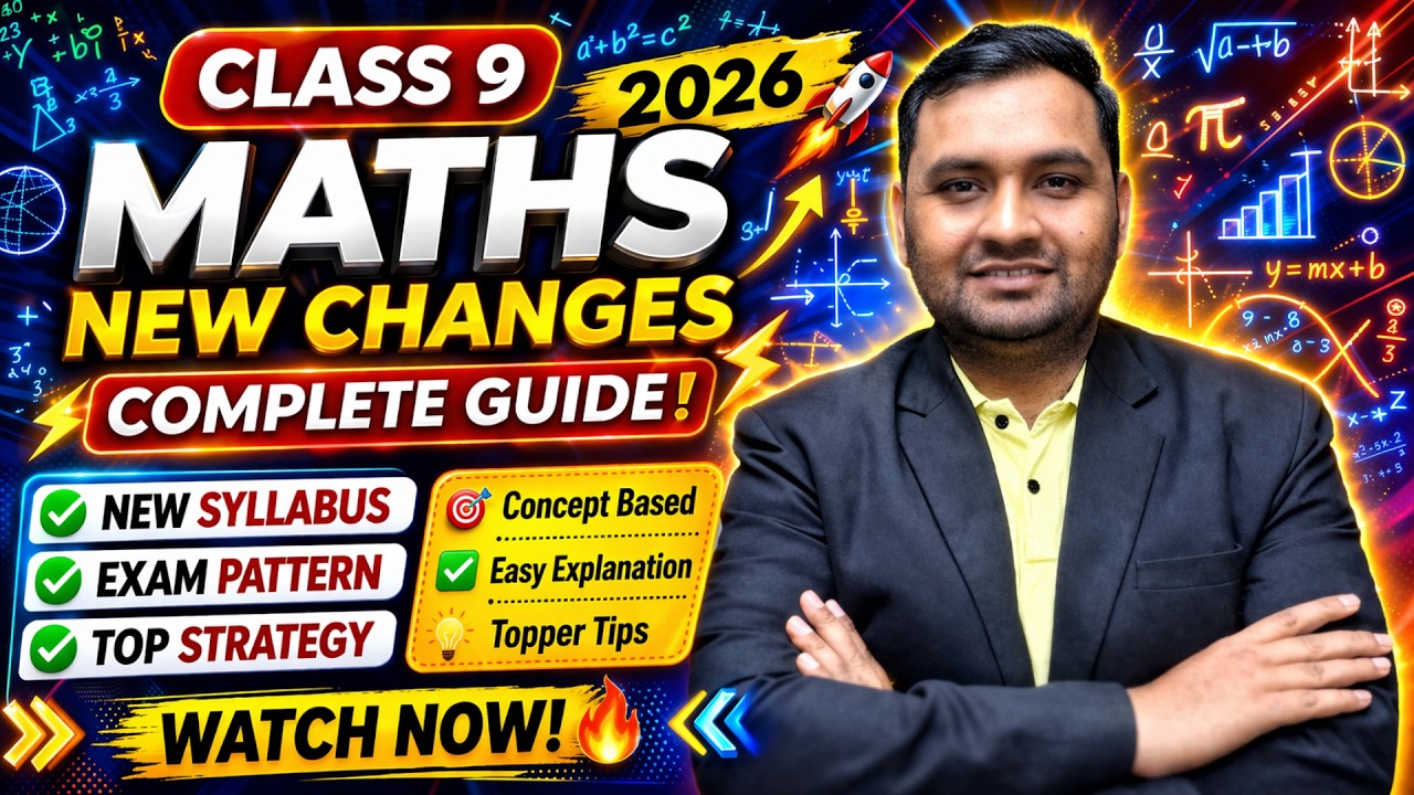 Class 9 Maths New Syllabus 2026-27 🔥 | BIG Changes 😱 | 12 → 15 Chapters ...