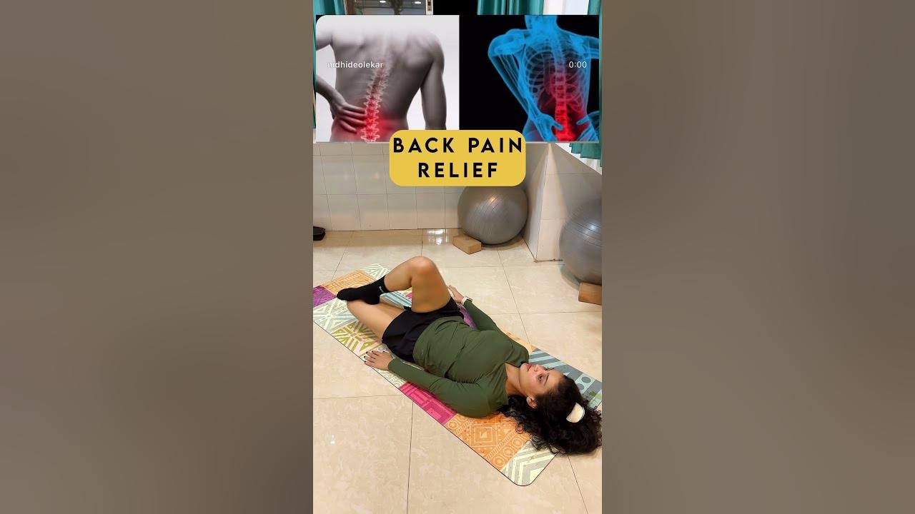 Simple Back Stretch For Lower Back.👌🏻