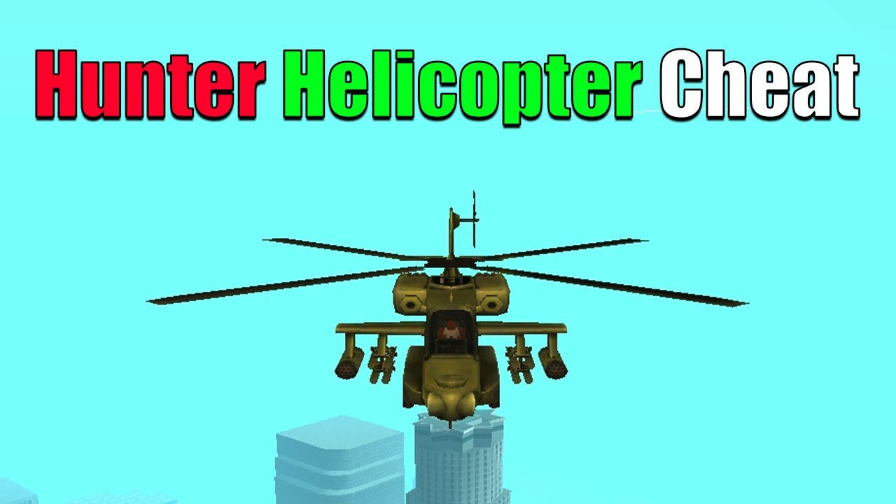 Código do helicóptero de guerra Hunter do GTA San Andreas 