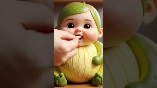 ai baby fruit bites 🍓👶 | Cute &amp; Fun Fruit Moments for Kids &amp; Family 💕mango  #cartoon