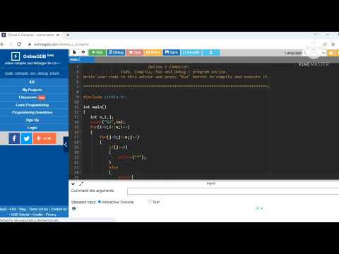 Pattern printing programming using C language || To print alphabet " C " using " * " Symbol