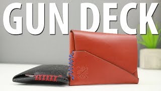 Best Minimalist Wallet by Offene Meer Leather - GUN DECK