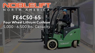 FE4C50 65 Lithium 4 Wheel Cushion Forklift from Noblelift by Noblelift North America Corp. 32 views 2 months ago 1 minute, 53 seconds