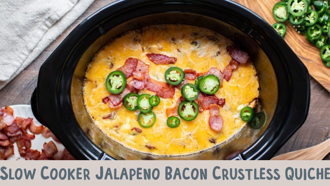 Slow Cooker Easy Breakfast Quiche Recipe - A Spicy Perspective