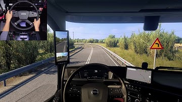 Volvo FH Aero - Euro Truck Simulator 2 | Steering wheel gameplay