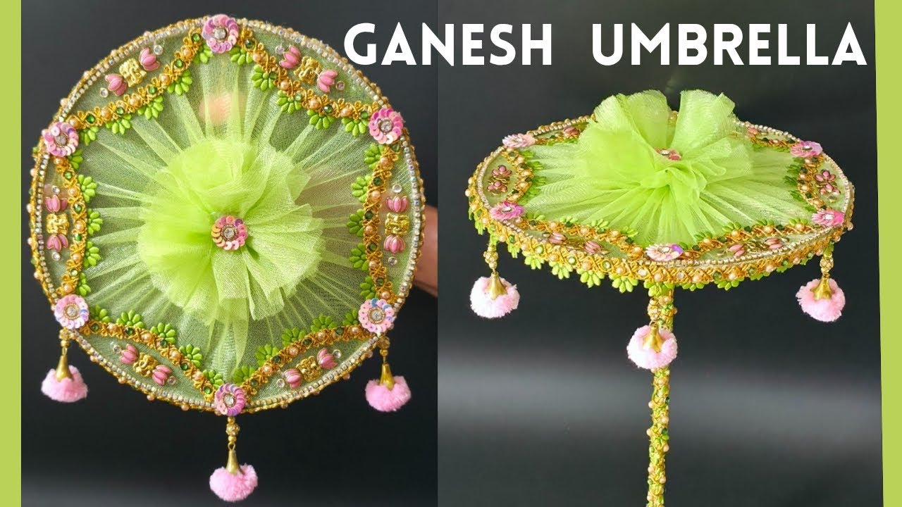 Ganesh Umbrella l DIY Vinayagar Umbrella l Pillaiyar Kudai l Decoration. 