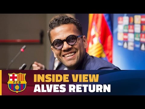 [BEHIND THE SCENES] Dani Alves returns to Barcelona