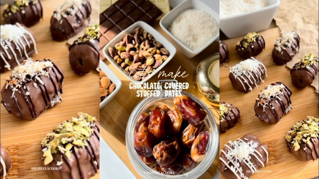 Chocolate covered stuffed dates | Ramadan | Recipes - YouTube
