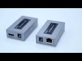 Комплект удлинитель hdmi сигнала по витой паре Dtech HDMI DT-7073 POC HDMI Extender