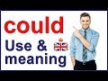 Modal verb COULD - form, use and meaning in English