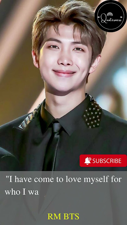 🟢 KIM NAMJOON (RM BTS) BEST QUOTES ABOUT SELFLOVE #shorts #rmbts #bts