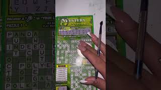 Mystery crossword 🤑🤞🏼🙌🏼 #lottery #calottery #scratchers #luckywinner #winner #subscribe