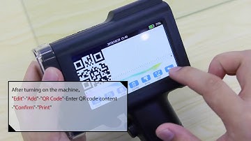 How to print a QR code with a V4INK BENTSAI Portable Handheld Mobile Inkjet Printer?