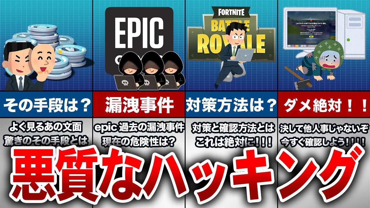 【フォートナイト】悪質すぎる！！！ハッキングの手段と対策【ゆっくり解説】