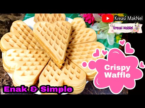 Crispy Waffle Recipe // Resep Waffle Renyah // Waffle Enak