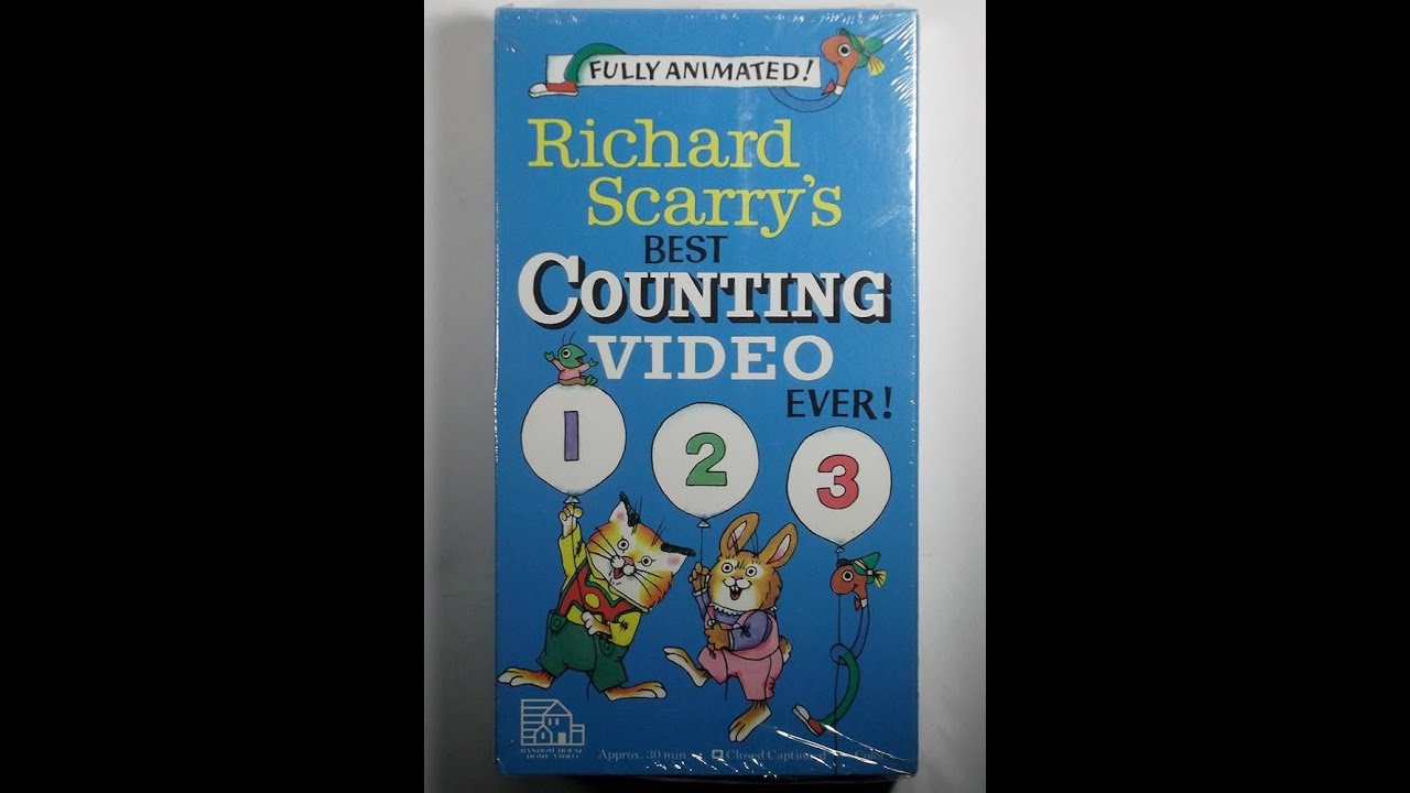 Opening closing to richard scarry s best counting video ever 1989 vhs