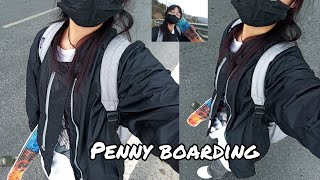 Went to College boarding pennyboard//skateboarding// government college bomdila