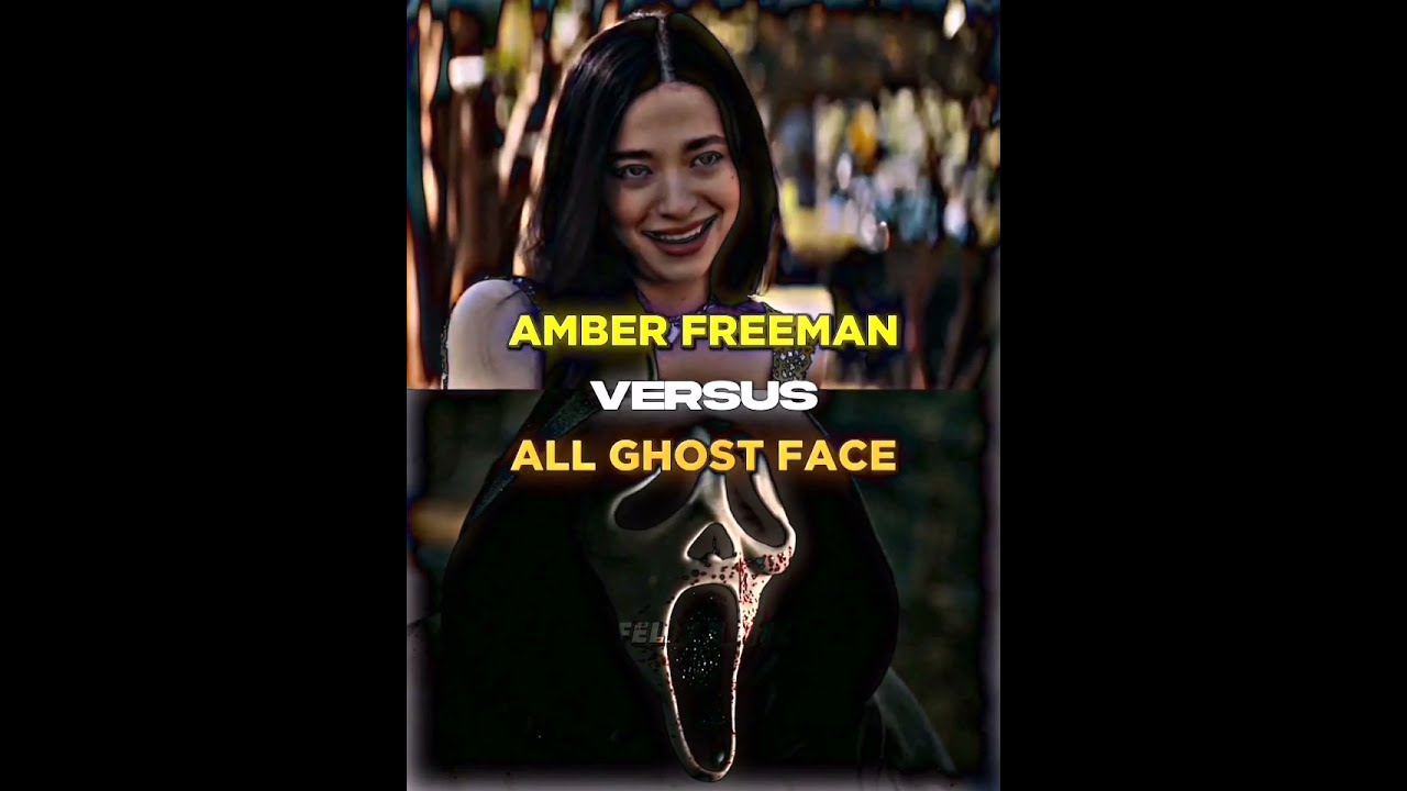 Amber Freeman vs All Ghost Face #amberfreeman #scream #ghostface #edit