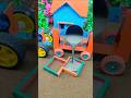 😲Mini tractor create a cement pillar step by step  🔥DIY construction machine #shorts