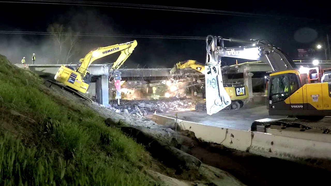 Belle Terrace Bridge Demolition YouTube