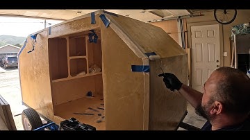 DIY Squaredrop camper build - Part 20: Final coat of epoxy + fiberglass corners