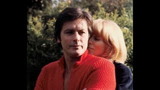 Mireille Darc et Alain Delon au Château de la Brulerie DOUCHY