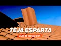 Gua de instalacin de teja esparta  ladrillera mecanizada