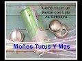 BOTON DE LATA PARA FLORES Paso a Paso COVER BUTTON WITH SODA CAN Tutorial DIY How To PAP Video 84