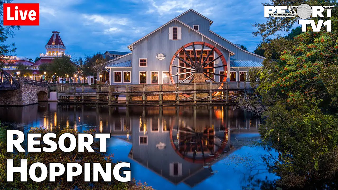 🔴Live: Resort Hopping around Disney Springs - Exploring & Strolling at Walt Disney World