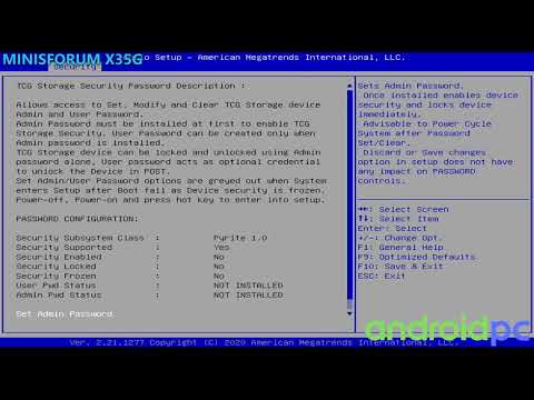 BIOS: MINISFORUM DeskMini X35G - YouTube