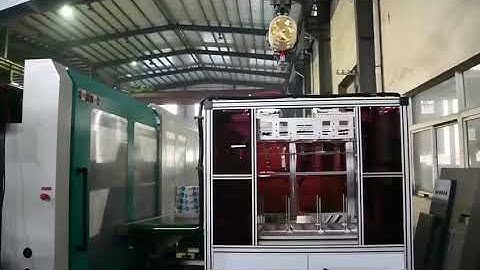 Test bucket mold with 650t servo injection molding machine and IML