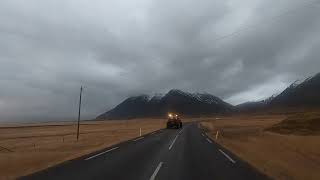 Islande Route 1 Djupivogur vers Hvalnes Gopro / Iceland Road 1 Djupivogur to Hvalnes Gopro