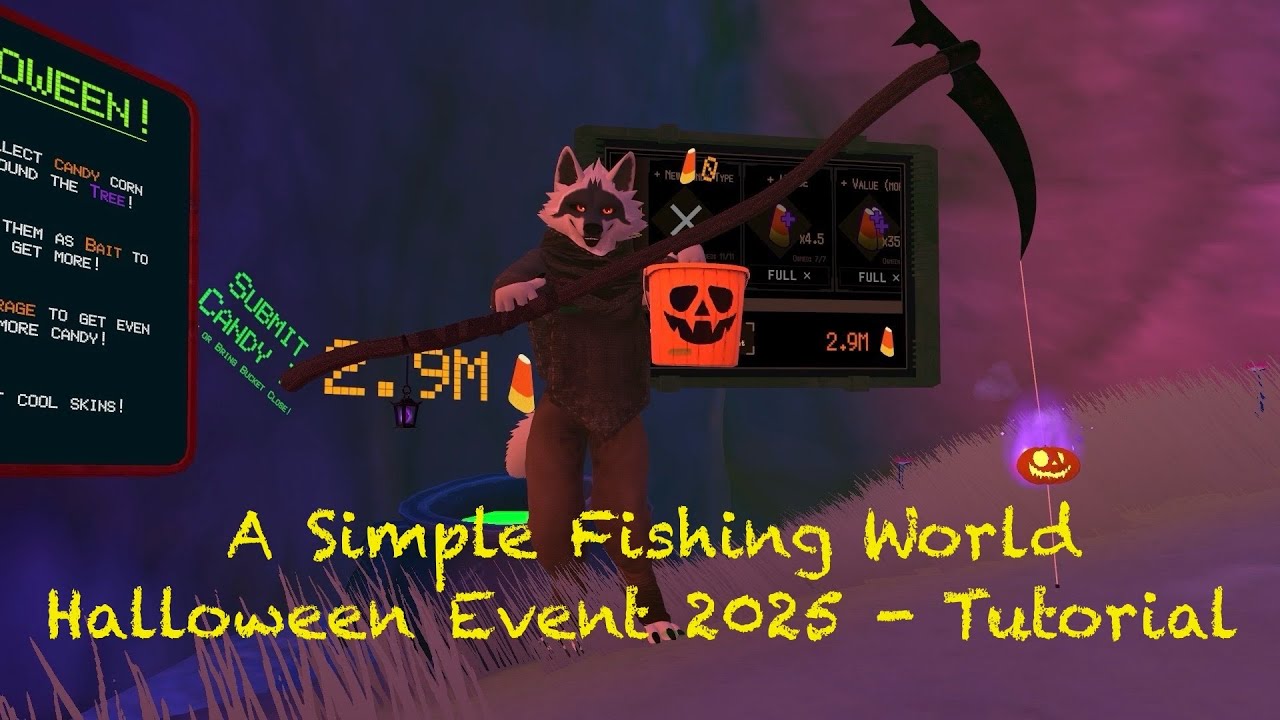 [VRChat] A Simple Fishing World - Halloween Event 2025 - Tutorial - YouTube