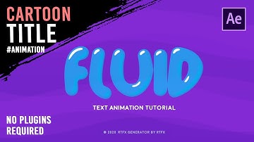 Fluid text animation tutorial [After Effects] [Eng sub]