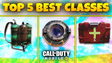 TOP 5 BEST CLASSES IN BATTLE ROYALE | COD Mobile | Best Operator Class Tips And Tricks Battle Royale