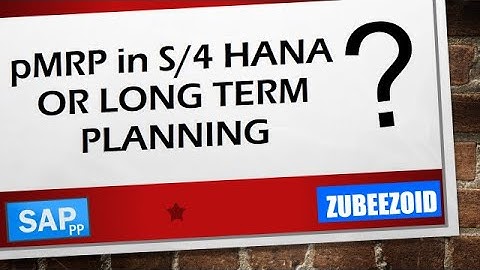 pMRP in SAP S/4 HANA #s4hana #hana #sappp #pMRP