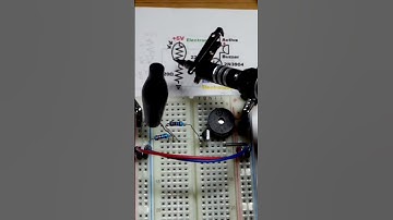 Simple Light Activated Active Buzzer Alarm NPN BJT Switch LDR Sensor by Electronzap #npntransistor