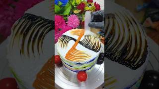Satisfying Art Multi Colour Cake Design #trending #viral #explore #shorts #shortvideo #shortsfeed
