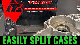 HOW TO: SPLIT Dirt Bike ENGINE CASES using TUSK Crankcase Splitter Tool