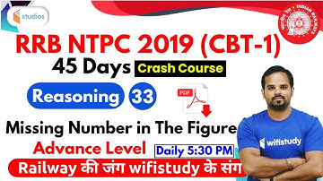 5:30 PM - RRB NTPC 2019 (CBT-1) | Reasoning by Sachin Modi Sir | Missing Number In The Figure