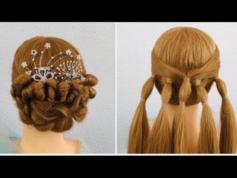 Easy hairstyle long hair for party wedding, Beautiful hairstyles step ...