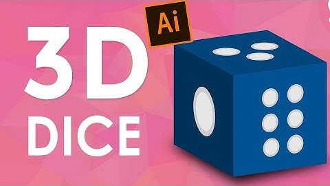 how to design a 3d cube dice in adobe illustrator #3d #3danimation #photoshop #3dcube #neetukohli