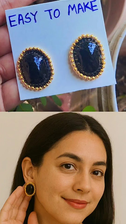 👆👆Dawai ke khali packet se earrings 😍 earrings making #diy #earrings #shorts #shortvideo